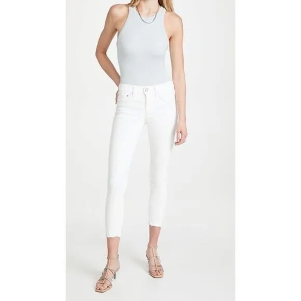 Moussy Vintage Burnside White Skinny Jeans 24 NWT - Picture 7 of 15